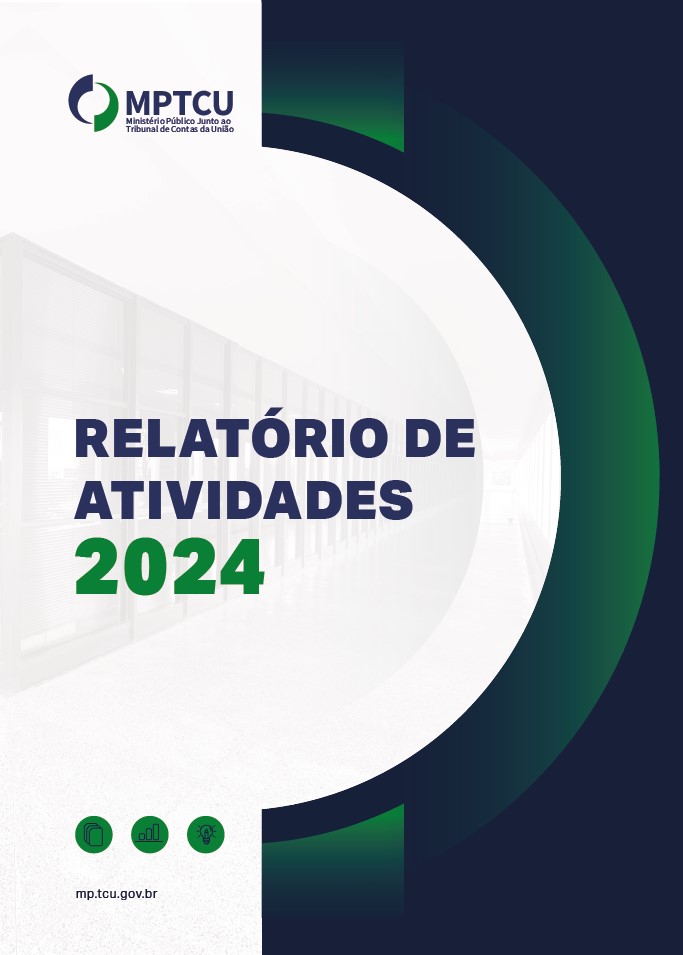 Capa do relatório de atividades do MPTCU 2024